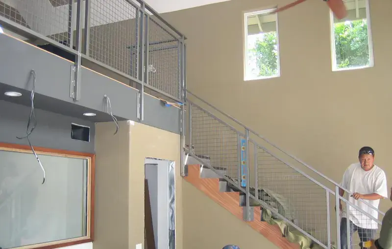 Contemporary Wrought Iron Staircase Railing Contractor