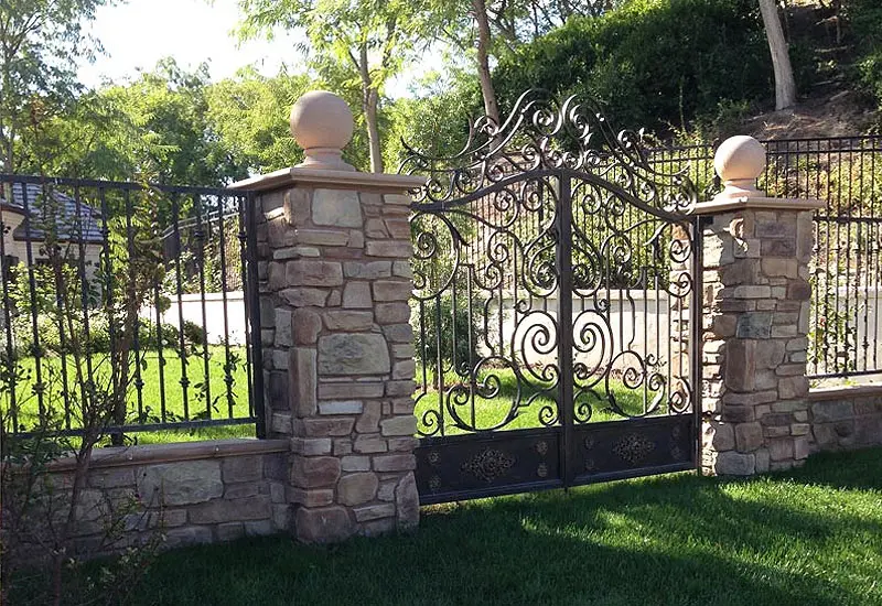 French Provincial Iron Garden Gate Coto De Caza, CA