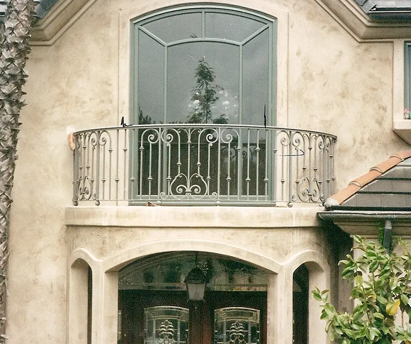 Residential Iron Balcony Railing & Window Installation