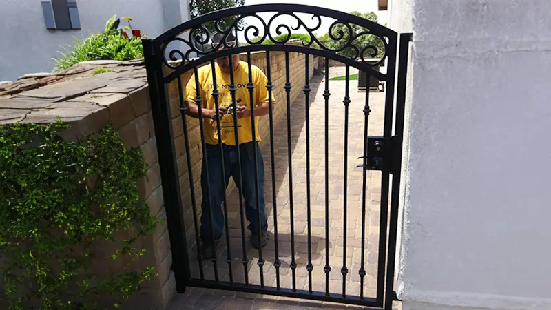 Ornamental Iron Pedestrian Gate in Mission Viejo, CA