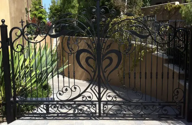 Decorative Motorized Iron Driveway Gate Costa Mesa, CA