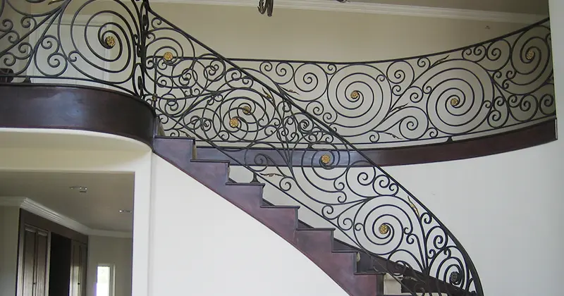 Ornamental Iron Staircase Railing Contractor La Habra