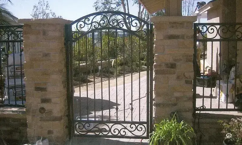 Iron Pedestrian Entry Gates near Mission Viejo, California