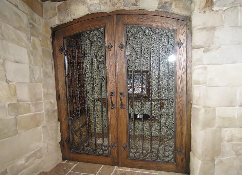 Wrought Iron Wine Cellar Door Installation Buena Park